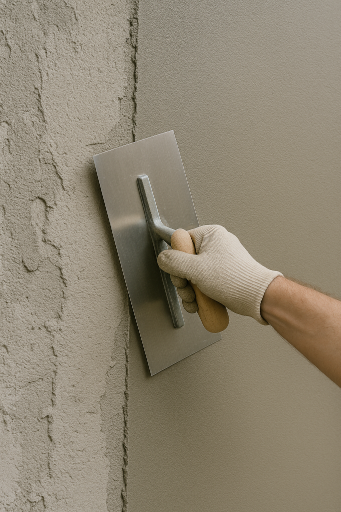 Épaisseur d'enduit mural les normes précises